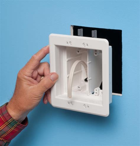 brush entry wall plate electrical box new construction|Drywall TV Boxes, Recessed TV Boxes .